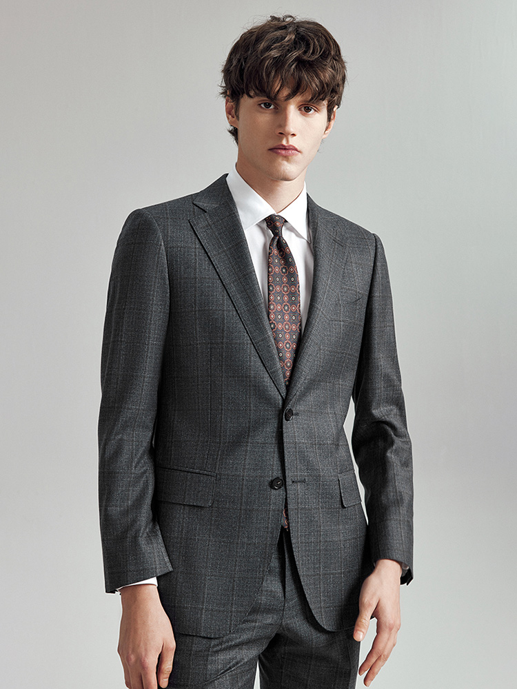 Men Formal Wear For Summer - 남성용 100% 울 슬림핏 여름 정장