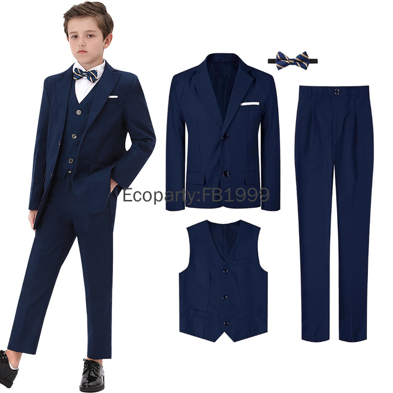 Formal Wear For Men Kids - 아이들을위한 4pcs 정장 소년 결혼식 정장