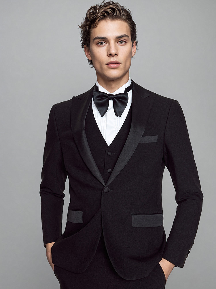 Men Formal Wear For Dinner - 남성 정장 세트 럭셔리 블랙 공식