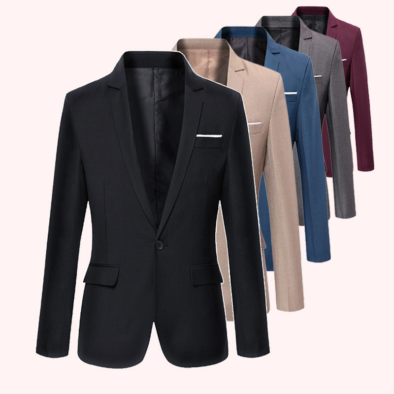 남성용 세트 코트, 단색 슬림핏 세트 재킷, 멋진 블레 - Men'S Formal Wear For Marriage 리뷰 및 가격