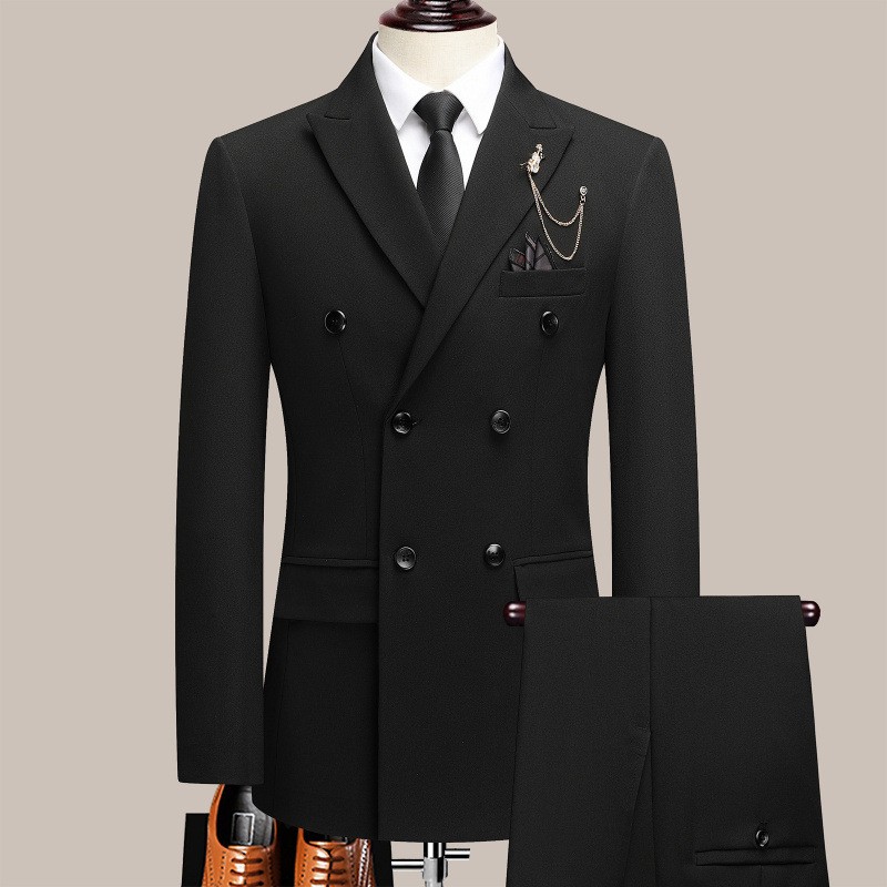 남성 정장 세트 럭셔리 딥 화이트 더블 브레스티드 캐주 - Men Formal Wear For Dinner 리뷰 및 가격