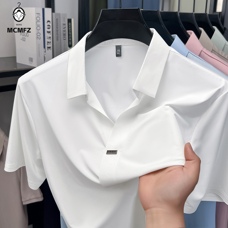심플 히든 바 클래스프 남성 플랫 라펠 셔츠 싱글 메탈 - Men Formal Wear For Summer 리뷰 및 가격