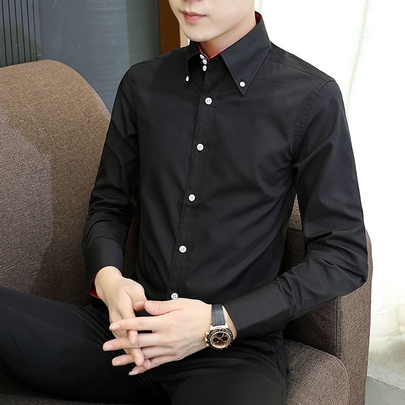 봄 가을 남성 임원 셔츠 한국 핏, 영구 프레스 정장  - Men Formal Wear For Summer 리뷰 및 가격