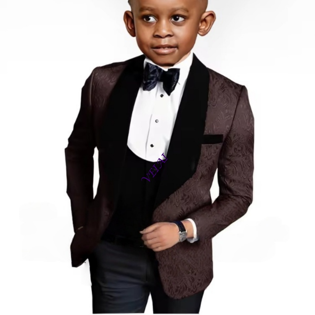 IFashion Boys 꽃무늬 3피스 정장 웨딩 턱시 - Formal Wear For Men Kids 리뷰 및 가격