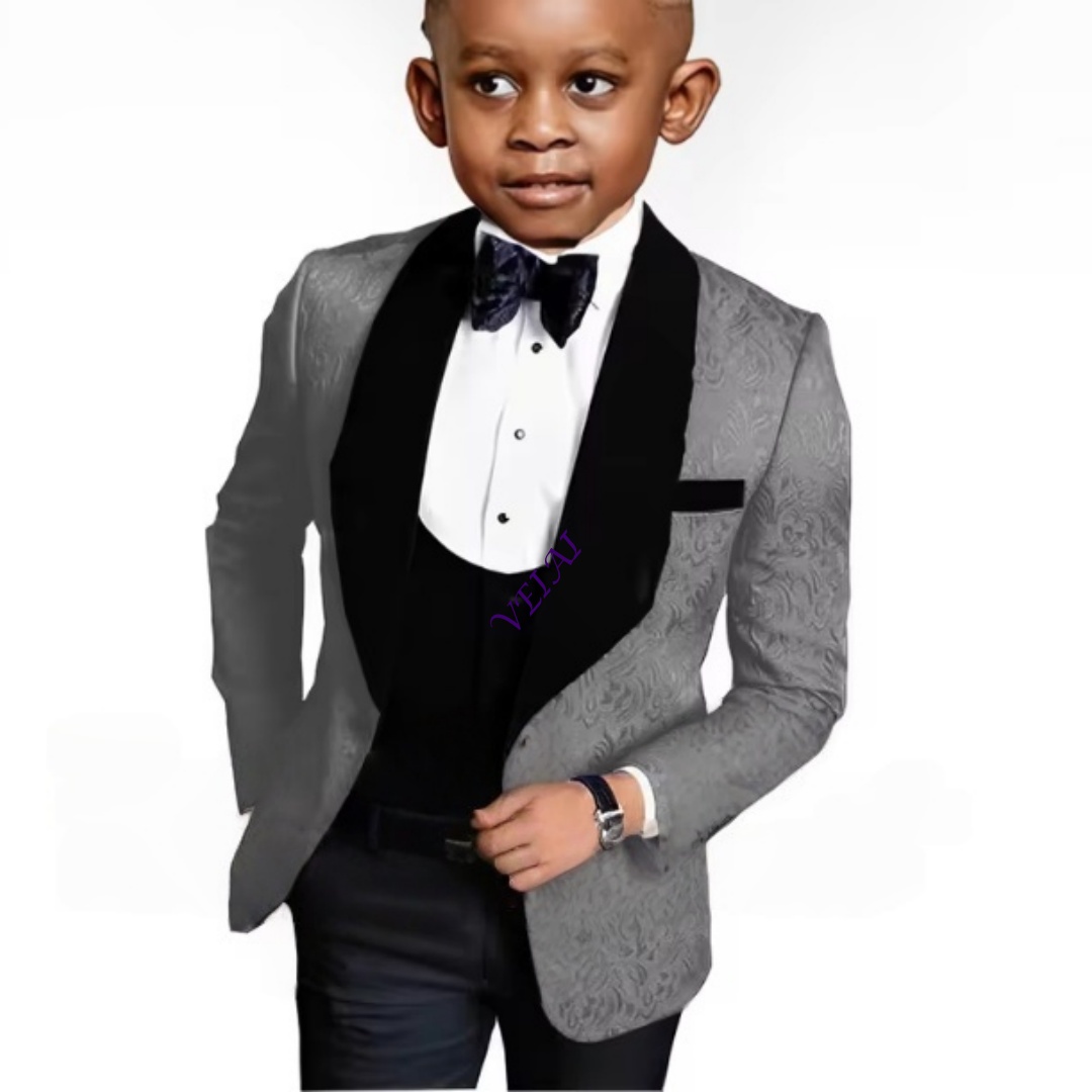 IFashion Boys 꽃무늬 3피스 정장 웨딩 턱시 - Formal Wear For Men Kids 리뷰 및 가격