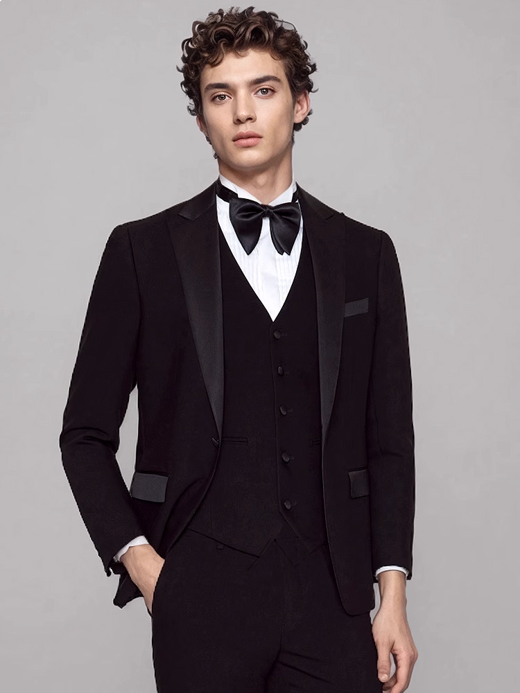 남성 정장 세트 럭셔리 블랙 공식 저녁 식사 의류 웨딩 - Men Formal Wear For Dinner 리뷰 및 가격