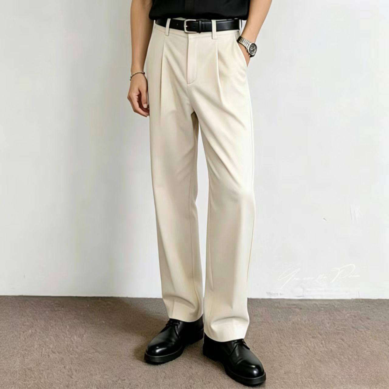 남성용 2026 여름 얇은 흰색 바지 주름 방지 비즈니 - Men Formal Wear For Summer 리뷰 및 가격